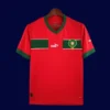 Morocco 2022 World Cup home red football shirt front