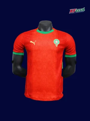 Morocco 25/26 home red football shirt front player version