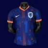 Netherlands 2024 away blue football jersey front player version