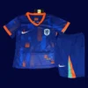 Netherlands kids 24/25 away blue football kit front