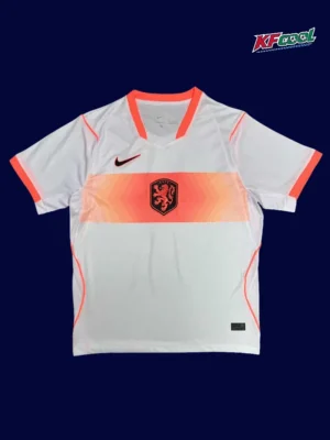 Netherlands away white jersey 26/27 fans version front, clean look.