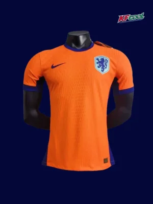 Netherlands Home Orange Jersey 2024 Player Version1 Netherlands 2024 home orange football jersey front player version