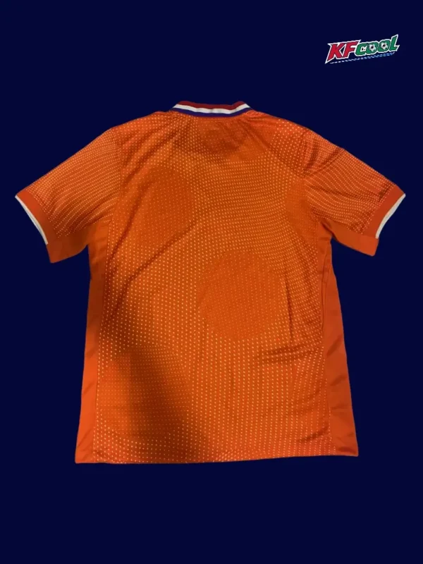 Netherlands Home Orange Jersey 2526 Fans Version2 - kfcool.com Back view of Netherlands 25/26 home orange fans jersey