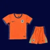Netherlands kids 24/25 home orange football kit front