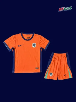 Netherlands kids 24/25 home orange football kit front