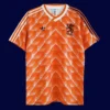 Netherlands 1988 home orange retro football jersey front
