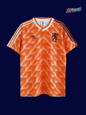 Netherlands Home Orange Retro Jersey 1988A Netherlands 1988 home orange retro football jersey front
