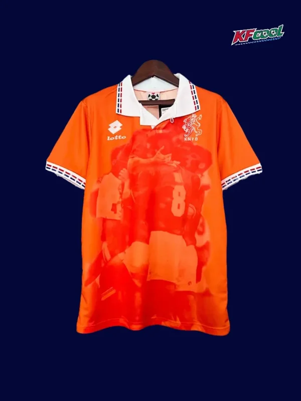 Netherlands Home Orange Retro Jersey 1996A - kfcool.com Netherlands 1996 home orange retro football jersey front