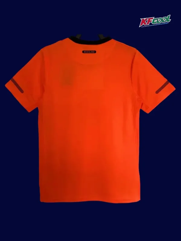 Netherlands Home Orange Retro Jersey 2010B - kfcool.com Back view of Netherlands 2010 home orange retro jersey