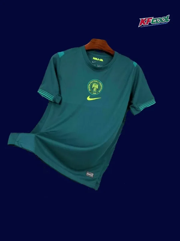 Nigeria Away Green Shirt 2526 Fans Version1 - KFCool – Football Jerseys & Soccer Kits Store Nigeria 25/26 away green football shirt front fans version