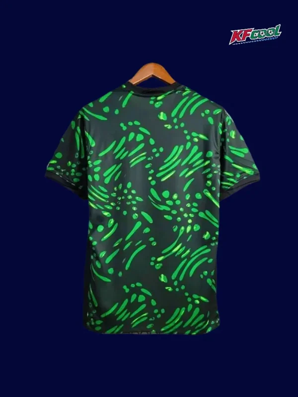 Back view of Nigeria 24/25 green fans jersey