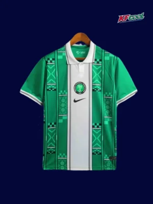Nigeria 24/25 green football shirt front with national style