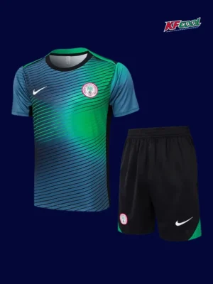 Nigeria 2025 green football training jersey front