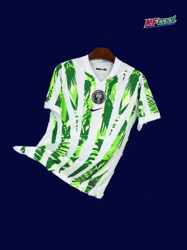 Nigeria Home White Shirt 2526 Fans Version1 - KFCool – Football Jerseys & Soccer Kits Store Nigeria 25/26 home white football shirt front fans version