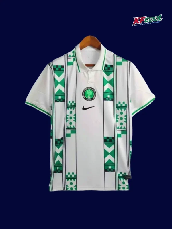 Nigeria 24/25 white football shirt front fans version