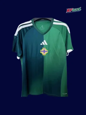 North Ireland Home Green Jersey 2627 Fans Version1 North Ireland 26/27 home green football jersey front fans version