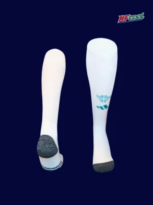 North Ireland Home White Socks 2627 North Ireland 26/27 home white football socks front view