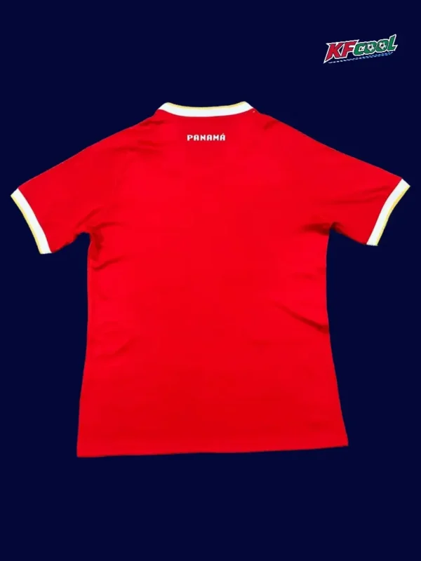 Back view of Panama 25/26 home red fans jersey