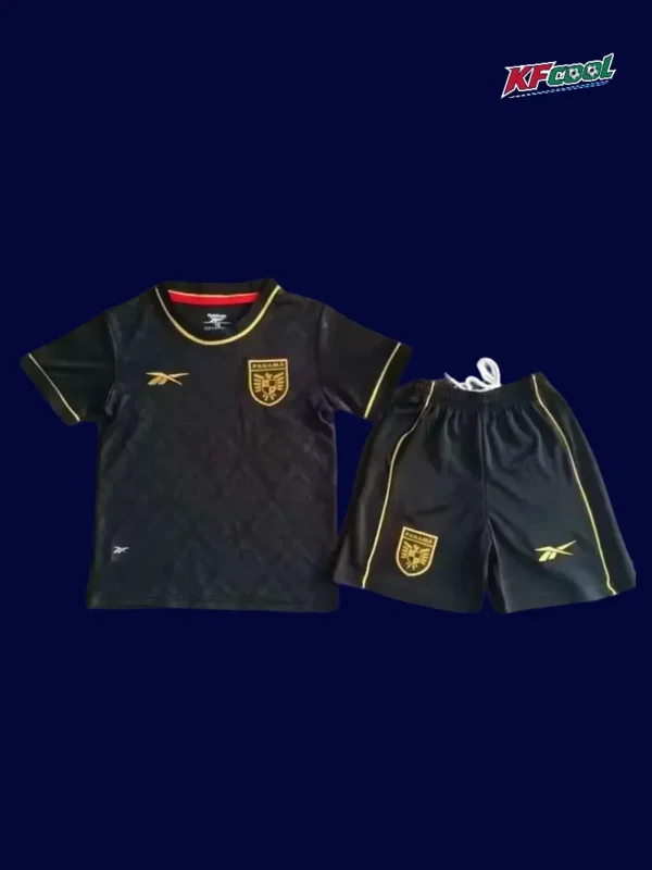 Panama kids 25/26 third black football kit front