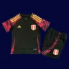 Peru kids 24/25 away black football kit front