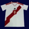 Peru 26/27 home white football jersey front fans version