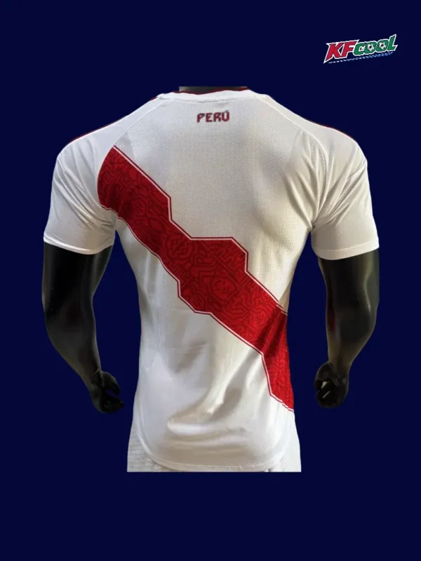 Back view of Peru 26/27 home white player jersey
