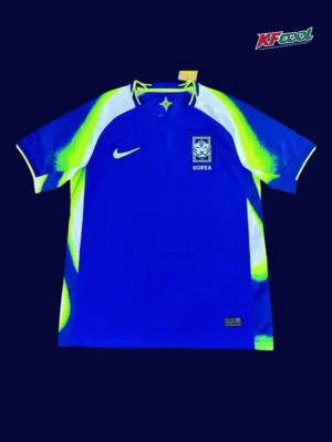 South Korea Away Blue Jersey 2526 Fans Version1 South Korea 25/26 away blue football jersey front fans version