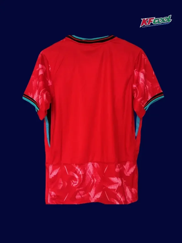 Back view of South Korea 24/25 home red fans jersey