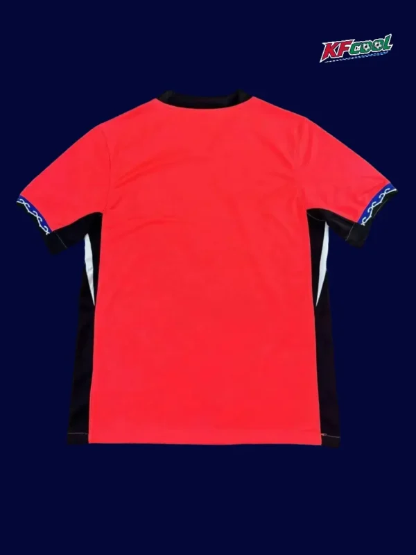 Back view of South Korea 25/26 home red fans jersey