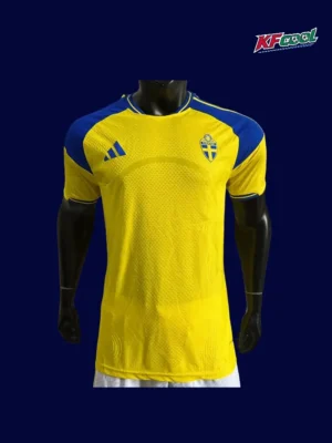 Sweden Home Jersey 2627 Player Version1 Sweden home player jersey 26/27 front, performance cut.
