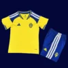 Sweden kids home jersey 26/27 fans version front, youth size.