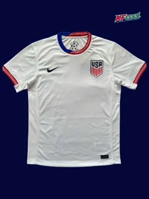 United States 24/25 home white football jersey front fans version