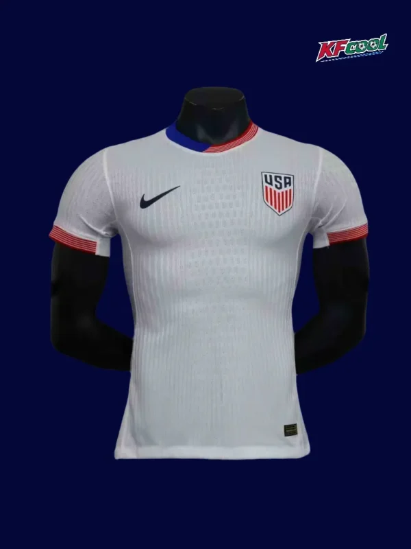 United States 24/25 home white football jersey front player version