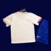Back view of United States kids 24/25 home white kit