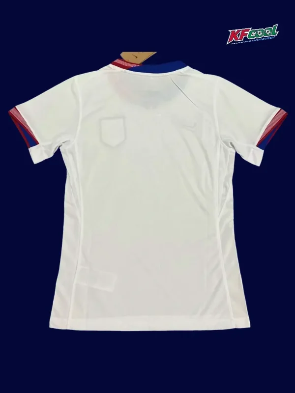 Back view of United States 24/25 home white women jersey