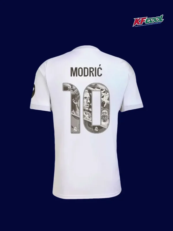 Modrić 10 Real Madrid home special jersey 25/26 back view