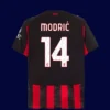 Modrić 14 AC Milan Home Jersey 2526B - kfcool.com Modrić 14 AC Milan home jersey 25/26 back view