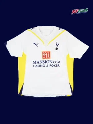 Modrić 14 Tottenham home white retro jersey 09/10 front classic look