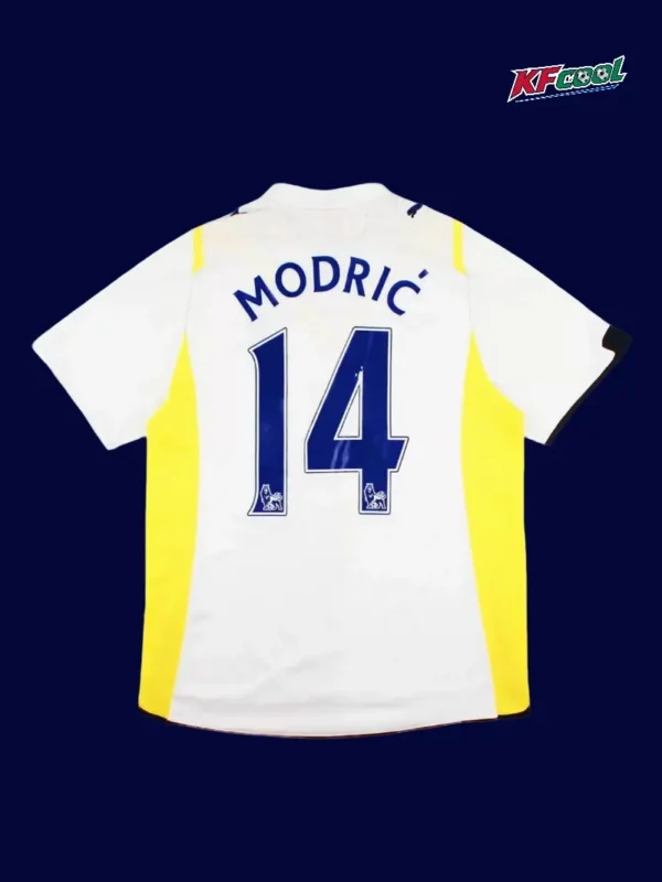 Modrić 14 Tottenham Home White Retro Jersey 0910B - kfcool.com Modrić 14 Tottenham retro jersey 09/10 back view