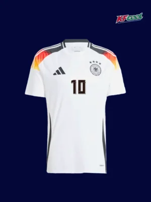 Musiala 10 Germany home white jersey 2024 front official style