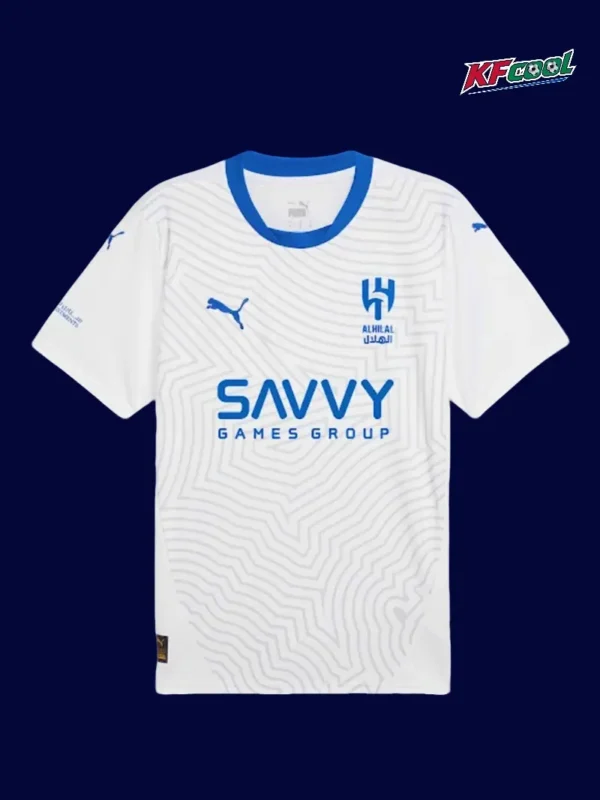 Neymar JR 10 Al Hilal away white jersey 24/25 front official look