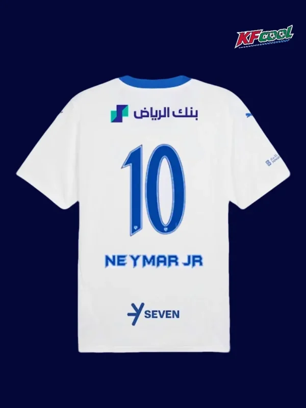 Neymar JR 10 Al Hilal away white jersey 24/25 back print