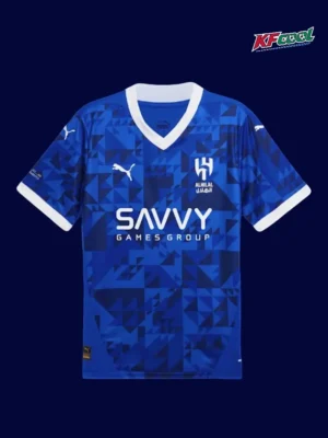 Neymar JR 10 Al Hilal home blue jersey 24/25 front design