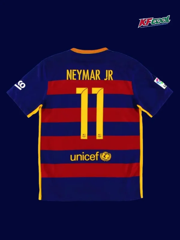Neymar JR 11 Barcelona home retro jersey 15/16 back