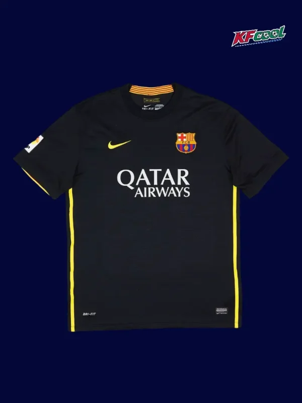 Neymar JR 11 Barcelona third black retro jersey 13/14 front