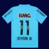 Neymar JR 11 Santos third retro blue jersey 2012 back