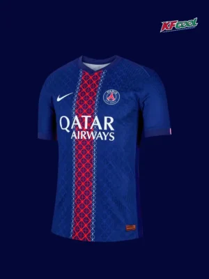 O.Dembélé 10 PSG home blue jersey 25/26 player version front