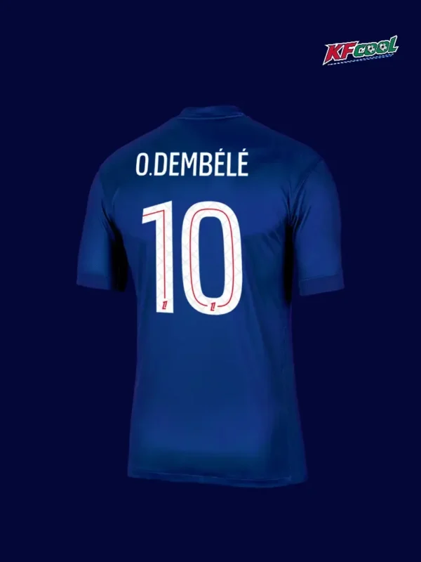 ODembélé 10 PSG Home Blue Jersey 2526B - kfcool.com O.Dembélé 10 PSG home blue jersey 25/26 back view