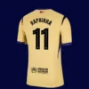 Raphinha 11 Barcelona away player jersey 25/26 UCL back