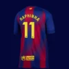 Raphinha 11 Barcelona home jersey 25/26 back print